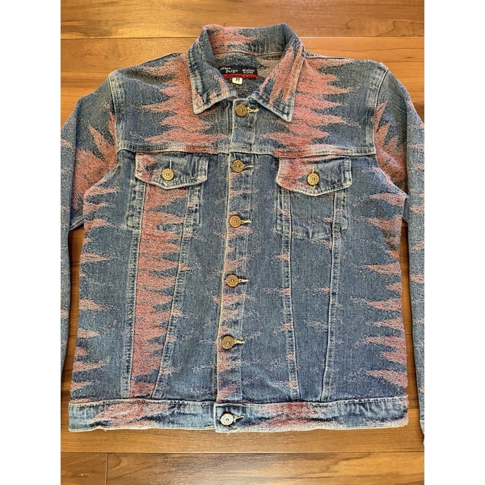 Joana Design Jeans Denim Jacket Japanese Kaeabeini Inspired Women's Size Medium - Picture 7 of 14